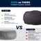 Flash Furniture Bean Bag Chair, Gray Back, 42 in W 42" L 19" H DG-BEAN-LARGE-SOLID-GY-GG - alternate 4